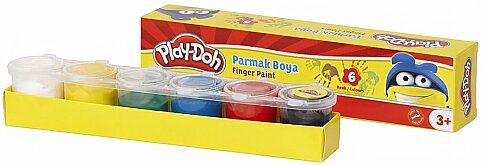 HASBRO PLAY-DOH PARMAK BOYASI 6 RENKx30ml (PR018) - 1