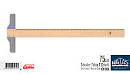 HATAS 01010 TAHTA T CETVELİ TEKNİKER 75cm - HATAS