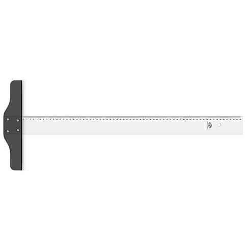 HATAS 01020 SABİT BAŞLI MİKA T CETVELİ 65cm - 1