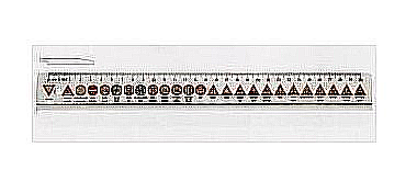 HATAS 0144 TRAFİK İŞARETLİ GENİŞ PLASTİK CETVEL - 1