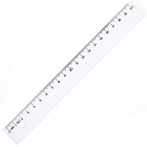 HATAS 0145 EKONOMİK PLASTİK ÖĞRENCİ CETVELİ 20cm - 1