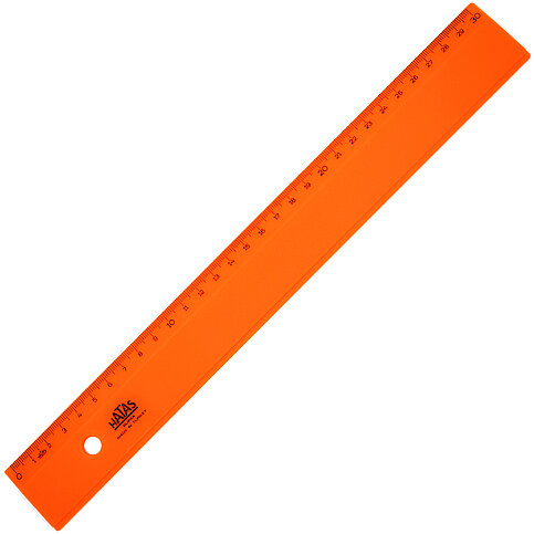 HATAS 0149 GENİŞ PLASTİK CETVEL 30cm OPAK - 1