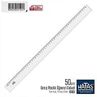 HATAS 0169 EKO PLASTİK ÖĞRENCİ CETVELİ 50cm - HATAS