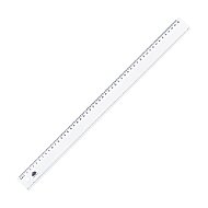 HATAS 0170 GENİŞ PLASTİK CETVEL 50cm ŞEFFAF - HATAS