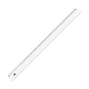 HATAS 0170 GENİŞ PLASTİK CETVEL 50cm ŞEFFAF - HATAS