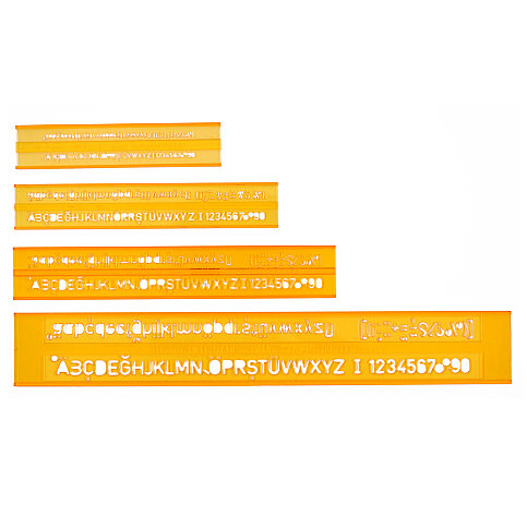 HATAS 02250 TEKNİK RESİM YAZI SETİ 3-5-7-10mm - 2