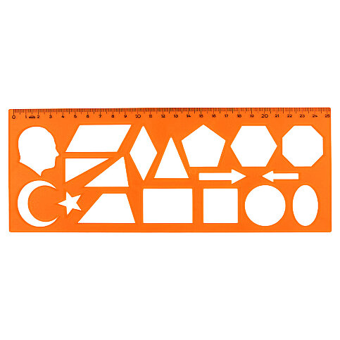 HATAS 02285 GEOMETRİK ŞABLON 25cm - 1