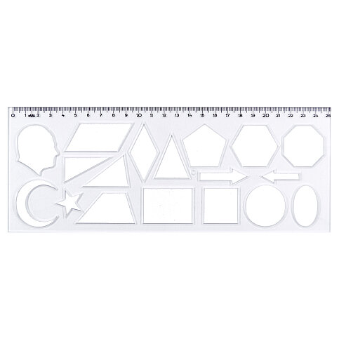 HATAS 02285 GEOMETRİK ŞABLON 25cm - 2