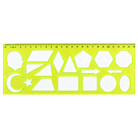 HATAS 02285 GEOMETRİK ŞABLON 25cm - 3