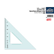 HATAS 0560 TEKNİK RESİM GÖNYESİ 12cm 45 DERECE - HATAS