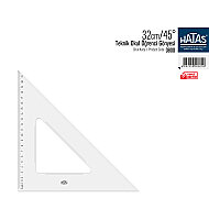 HATAS 0800 EKONOMİK ÖĞRENCİ GÖNYESİ 32cm 45 DERECE - HATAS