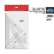 HATAS 0808 EKO ÖĞRENCİ GÖNYESİ 32cm 45-60 DERECE - HATAS