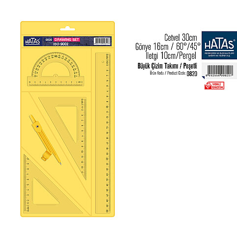 HATAS 0820 BÜYÜK ÇİZİM SETİ - 1