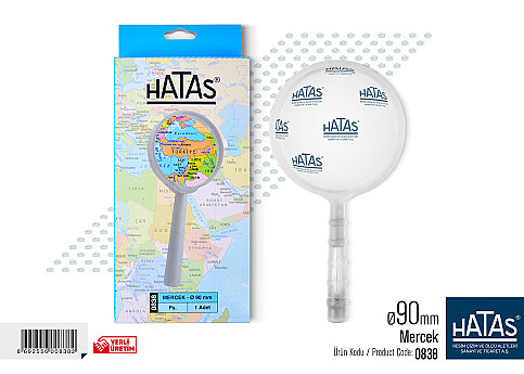 HATAS 0838 PLASTİK ÇERÇEVELİ BÜYÜTEÇ 90mm - 1