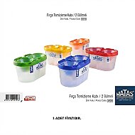 HATAS 0898 BÖLMELİ FIRÇA TEMİZLEME KABI - HATAS
