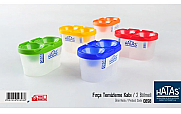 HATAS 0898 BÖLMELİ FIRÇA TEMİZLEME KABI - HATAS