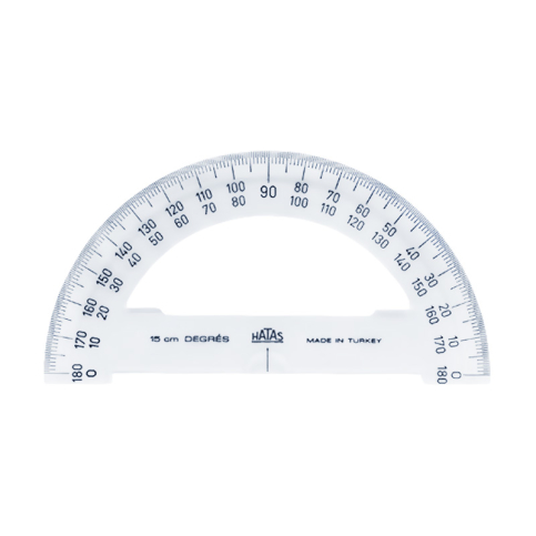 Hatas 0910 Yarım Daire Plastik Minkale 15cm - 1