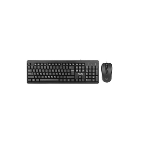 Havit Kb611cm Kablolu Klavye Mouse Qtr Usb Siyah - 1