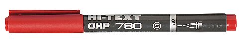 Hİ-TEXT 780SK ASETAT-CD KALEMİ S KIRMIZI - 1