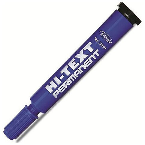 Hİ-TEXT 830PBM PERMANENT MARKÖR KOLİ KALEMİ YUVARLAK UÇ MAVİ - 1