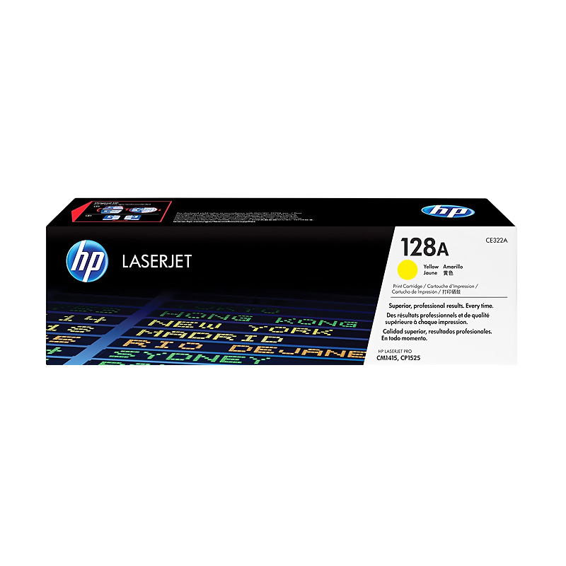 HP CE322A 128A SARI TONER 1300 SAYFA (CM1415FN CM1415FNW CP1525N CP1525NW)
