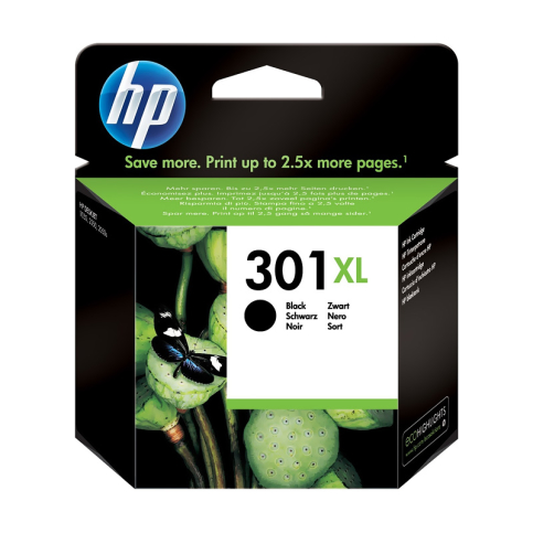 Hp Ch563Ee 301Xl Siyah Mürekkep Kartuş 480 Sayfa Yüksek Kapasite (Deskjet1000 2000 3000 1510) - 1