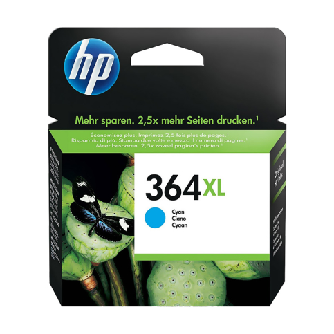 HP CB323EE 364XL MAVİ MÜREKKEP KARTUŞ 750 SAYFA YÜKSEK KAPASİTE (B8550 C5380 C6380 D5460 7510) - 1