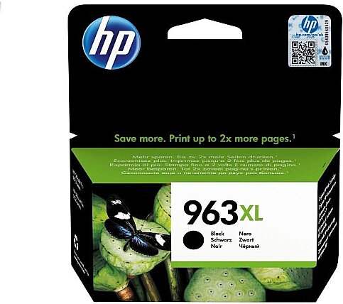 HP 3JA30AE 963XL SİYAH MÜREKKEP KARTUŞ 2000 SAYFA (HP OfficeJet Pro 9010 9012 9013 9014) - 1