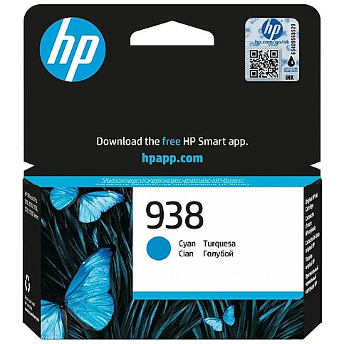 HP 4S6X5PE 938 MAVİ MÜREKKEP KARTUŞ 800 SAYFA (9110 9120 9130 9720 9730) - 1