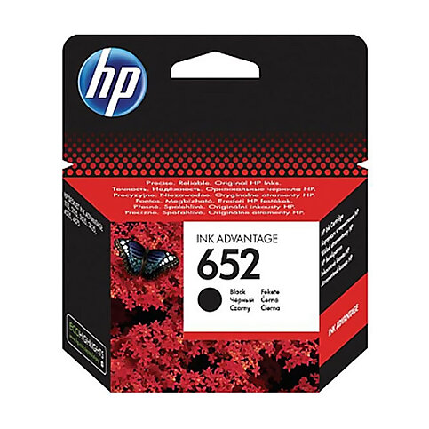 HP F6V25AE 652 SİYAH MÜREKKEP KARTUŞ 360 SAYFA (1115 2135  3635  3835 4535) - 1