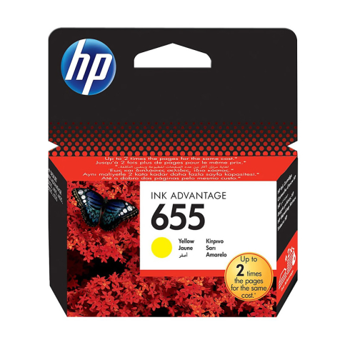 Hp Cz112Ae 655 Sarı Mürekkep Kartuş 600 Sayfa (3525 4625 4615 5525) - 1