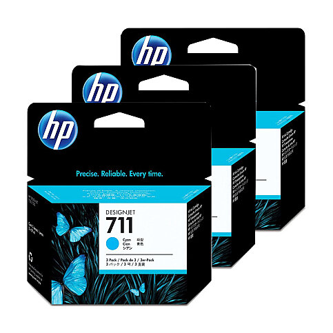 Hp Cz134A 711 Mavi Mürekkep Kartuş 29ml 3lü Paket (T120 T520 T520) - 2