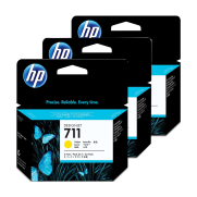 Hp Cz136A 711 Sarı Mürekkep Kartuş 29ml 3lü Paket (T120 T520 T520) - 1