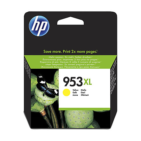 HP F6U18AE 953XL SARI MÜREKKEP KARTUŞ 1600 SAYFA YÜKSEK KAPASİTE (7740 8210 8715 8725 8730) - 1