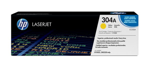 Hp Cc532A 304A Sarı Toner 2800 Sayfa (Cp2020 Cp2024 Cp2025 Cp2026 Cp202) - 1