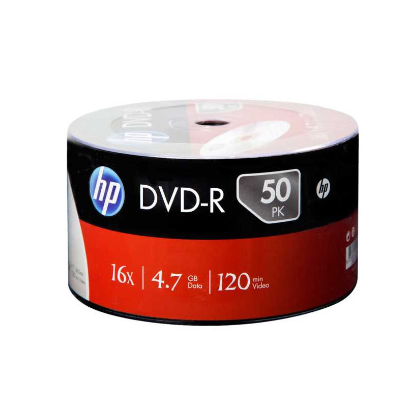 HP DVD-R 4.7 GB 120 MİN 16X 50Lİ PAKET