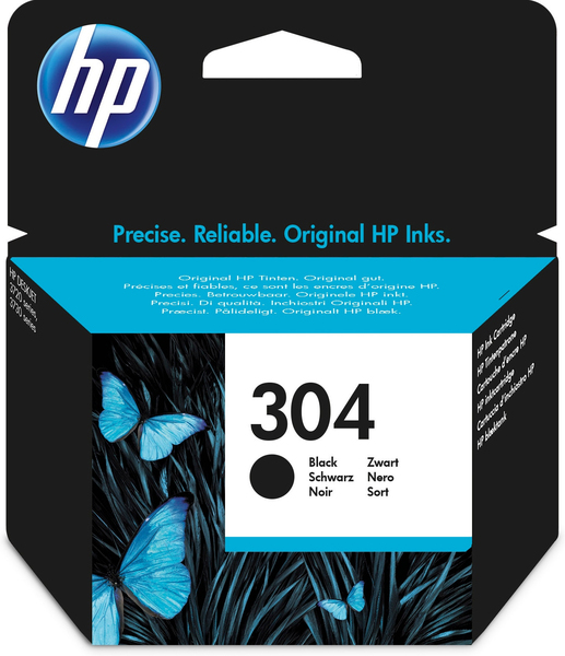 HP N9K06AE 304 SİYAH MÜREKKEP KARTUŞ 120 SAYFA (2620 3730 3720)