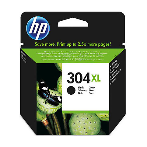 Hp N9K08Ae 304xl Siyah Mürekkep Kartuş 300 Sayfa Yüksek Kapasite (2620 3730 3720) - 2