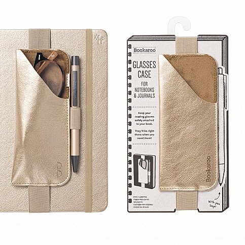 İF BOOKAROO DEFTER ÜSTÜ GÖZLÜK KILIFI ALTIN SARISI (41205) - 1