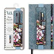 İF BOOKAROO DEFTER ÜSTÜ KALEM KILIFI SİYAH ÇİÇEK DESEN (49102) - İF