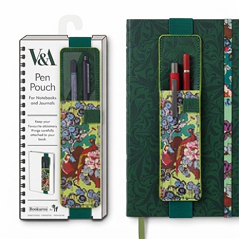 İF BOOKAROO DEFTER ÜSTÜ KALEM KILIFI YEŞİL ÇİÇEK DESEN (49103) - 1