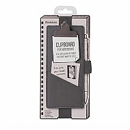 İF BOOKAROO DEFTER ÜSTÜ KLİPSLİ DÜZENLEYİCİ KILIF KOYU GRİ (43433) - İF
