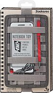 İF BOOKAROO DEFTER ÜSTÜ LASTİKLİ DÜZENLEYİCİ KILIF KOYU GRİ (40933) - İF