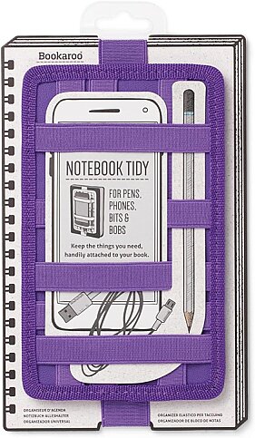 İF BOOKAROO DEFTER ÜSTÜ LASTİKLİ DÜZENLEYİCİ KILIF MOR (40904) - 1