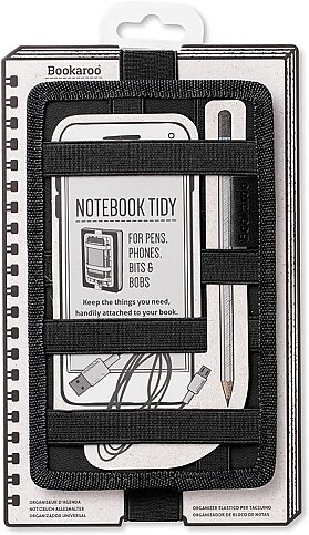 İF BOOKAROO DEFTER ÜSTÜ LASTİKLİ DÜZENLEYİCİ KILIF SİYAH (40906) - 1
