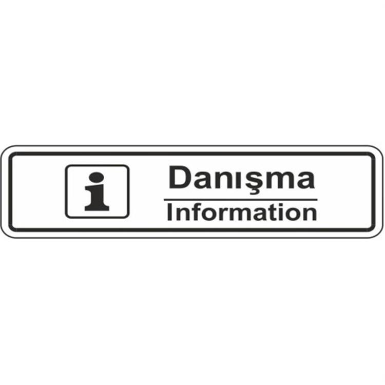 EKSTRAFİX 201 YÖNLENDİRME LEVHASI 7x24.5 DANIŞMA (İNFORMATİON)(YUL-106)