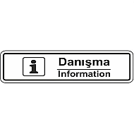 EKSTRAFİX 201 YÖNLENDİRME LEVHASI 7x24.5 DANIŞMA (İNFORMATİON)(YUL-106) - EKSTRAFİX