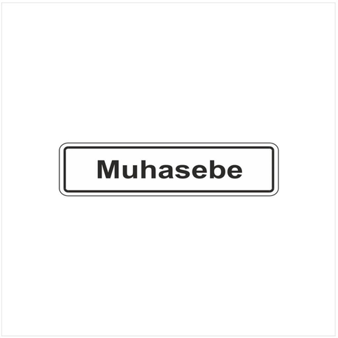 Ekstrafix 201 Yönlendirme Levhası 7X24.5 Muhasebe (Yul-112) - 1
