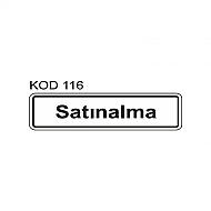 EKSTRAFİX 201 YÖNLENDİRME LEVHASI 7x24.5 SATINALMA (YUL-116) - EKSTRAFİX