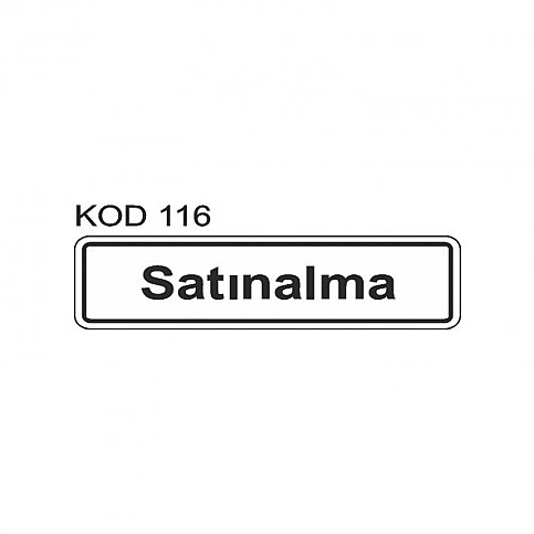 EKSTRAFİX 201 YÖNLENDİRME LEVHASI 7x24.5 SATINALMA (YUL-116) - 1